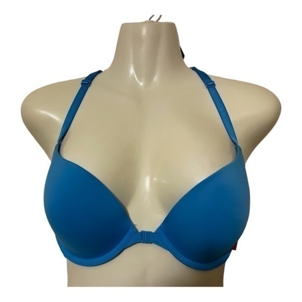 Xhilaration T-Shirt Bra Electra Blue Push up Padded Underwire Set of 2 Size 32DD